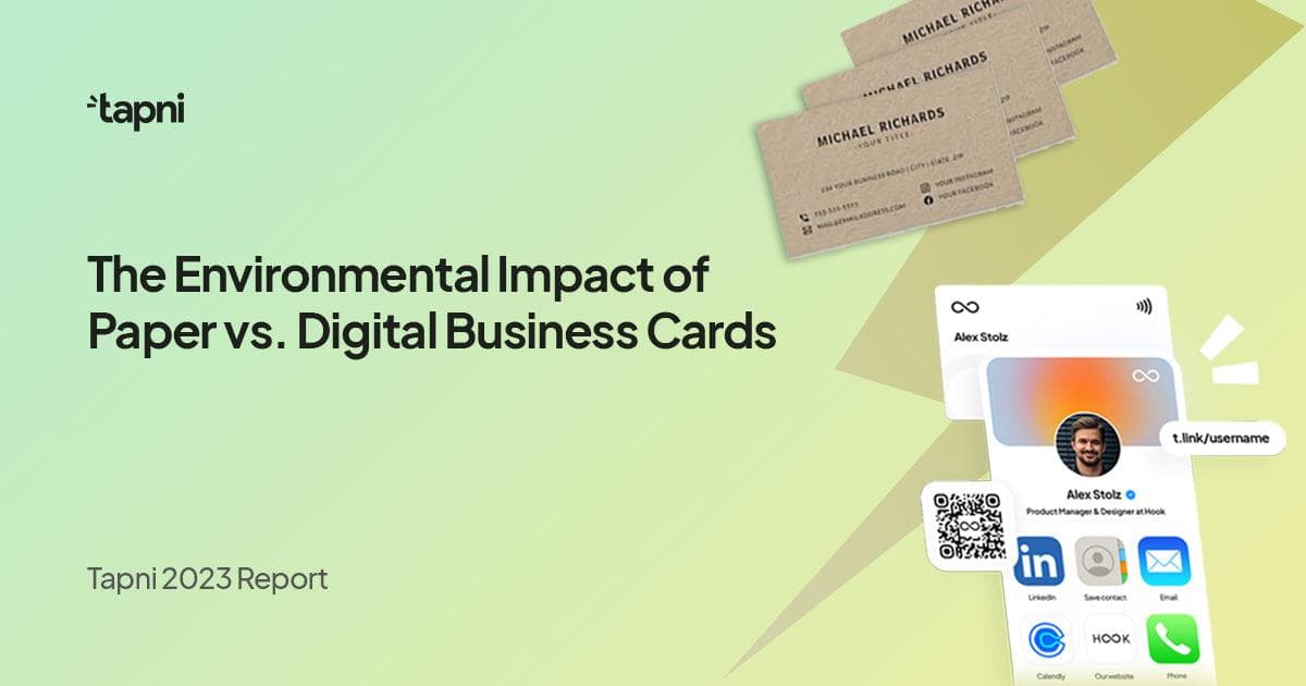 The Environmental Impact of Paper vs. Digital Business Cards